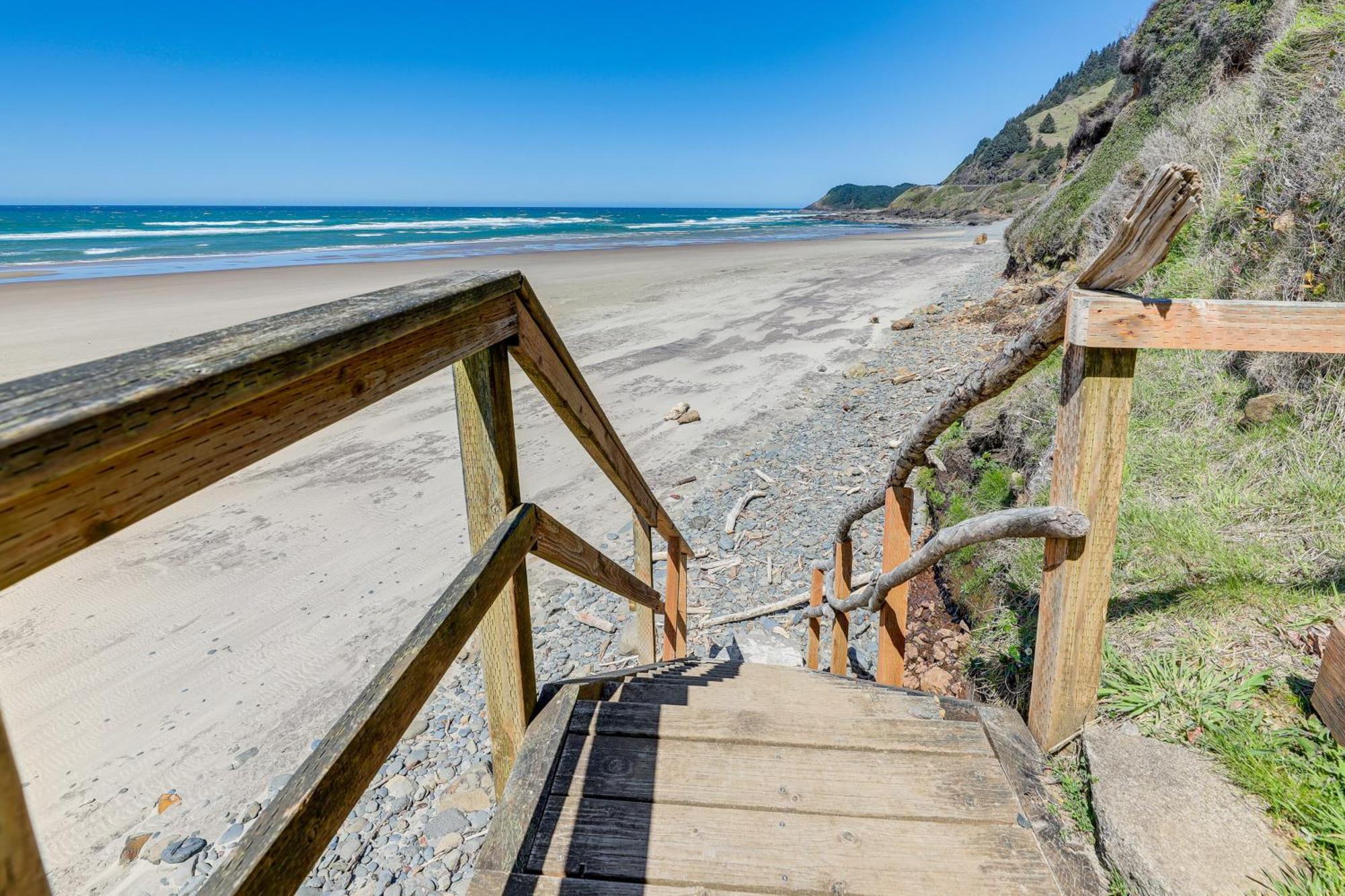 Epic Yachats Escape Oregon Coastline Beach, Views 외부 사진